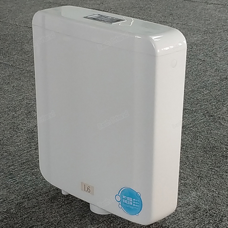 Modern Dual Flush Cistern, Plastic Material Flush Mechanism Water Tank for Squanting Toilet