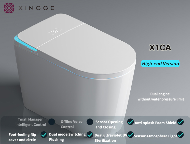 Luxury Smart Elongated One-Piece Toilet for Modern Bathrooms