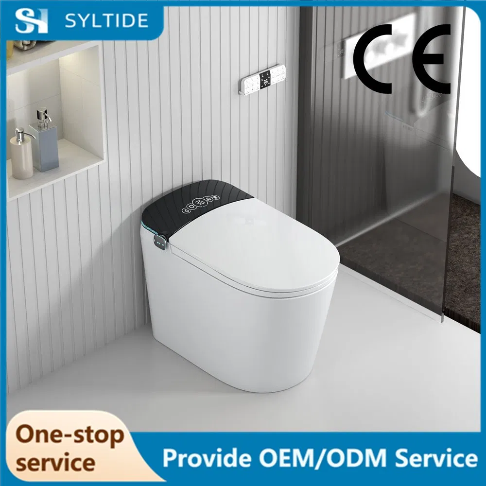 Sanitaryware Intelligent Bathroom Electric Automatic Flush Tankless Smart Toilet with Toilet Seat