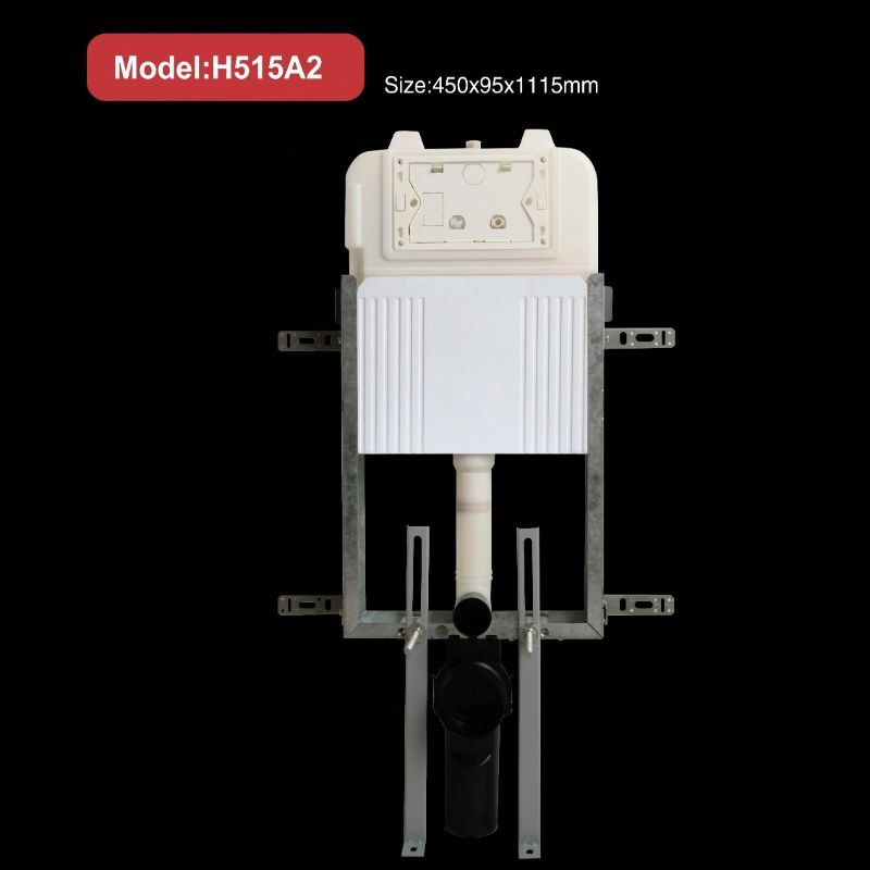 High Cost-Effective Water Tank Wall Hung Toilet Dual Push Flush Concealed Cistern