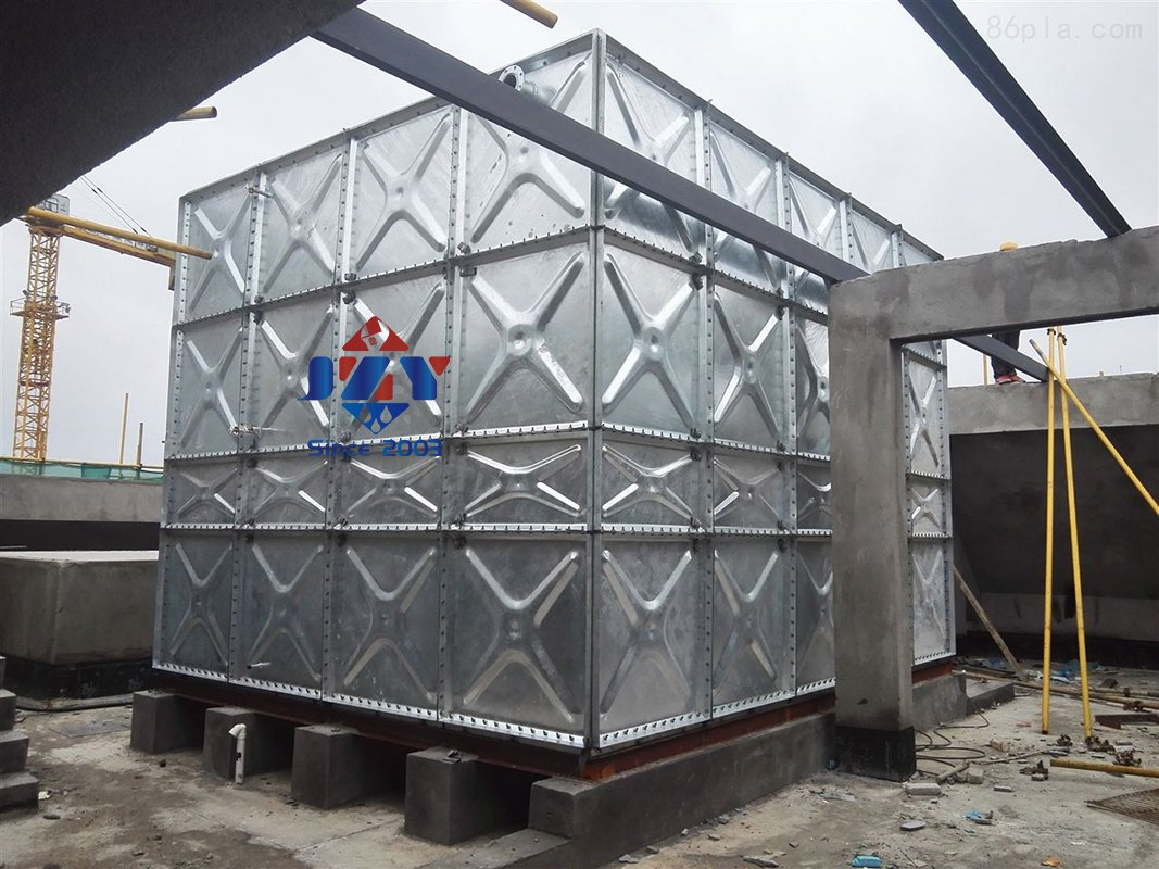 Fully Bolted Galvanized Water Tank Modular Assembly Zero Penetration Commitment