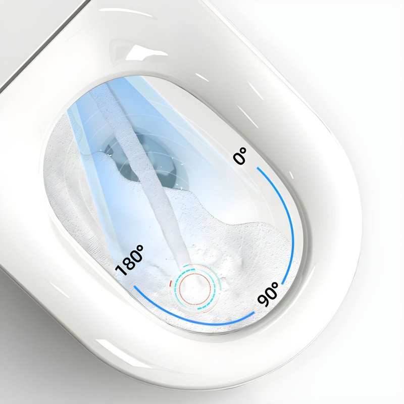 Auto Flush Elongated Automatic Bidet Electric U Shape Ceramic Intelligent Smart Toilet