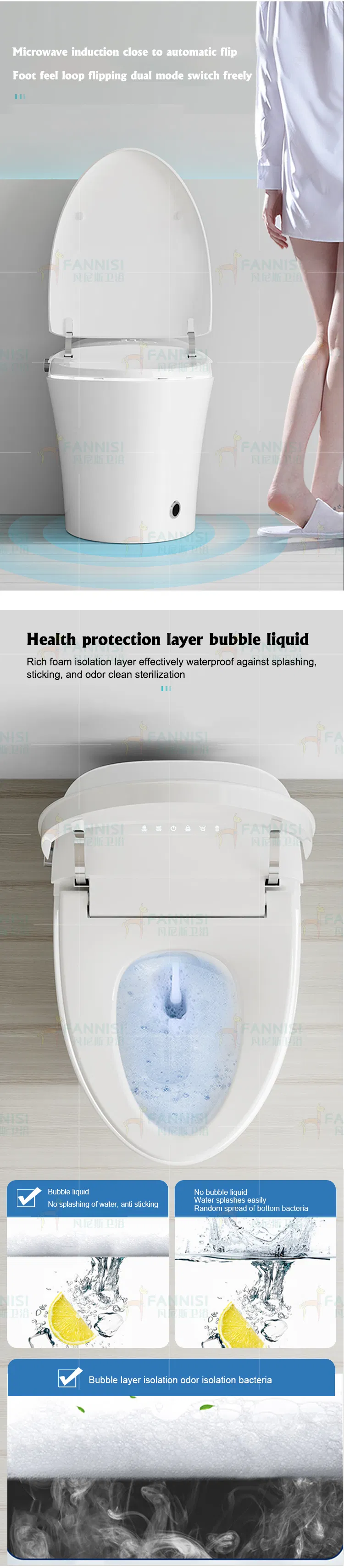 Automatic Cleaning Function Toilet