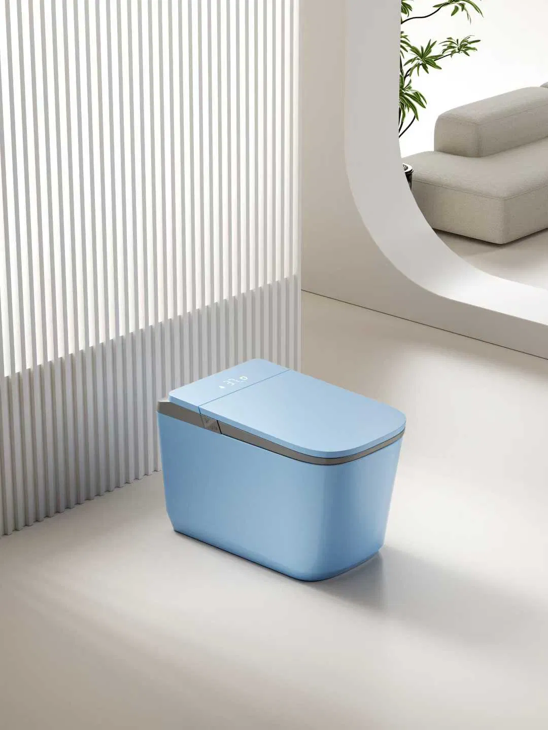 New Design Styles Luxury Large Bowl Various Colorful Gray Yewllo Pink Color Floor Standing Smart Toilets