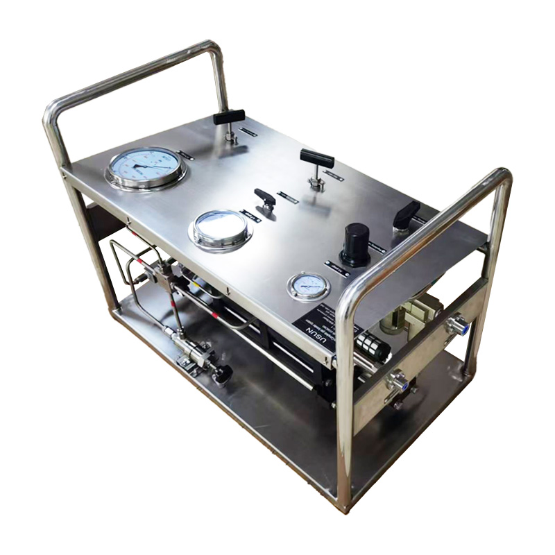 Usun Brand Model: Us-2gbd80 400-600bar Output High Pressure Pneumatic Driven Gas Booster Pump System for CNG Gas Refilling