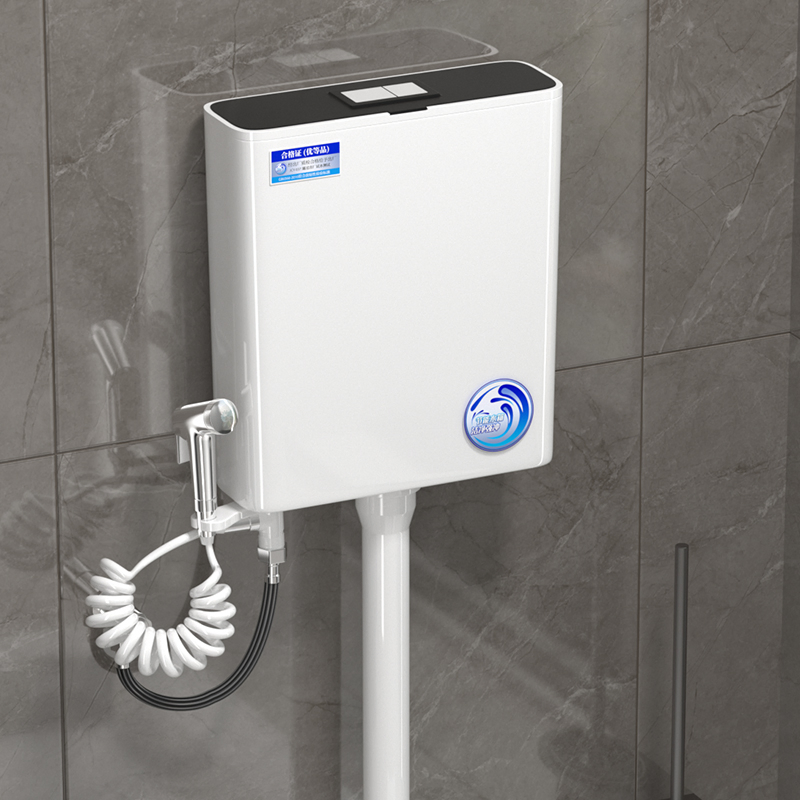 PP Material Squat Toilet Flush Tank with Water-Saving Technology