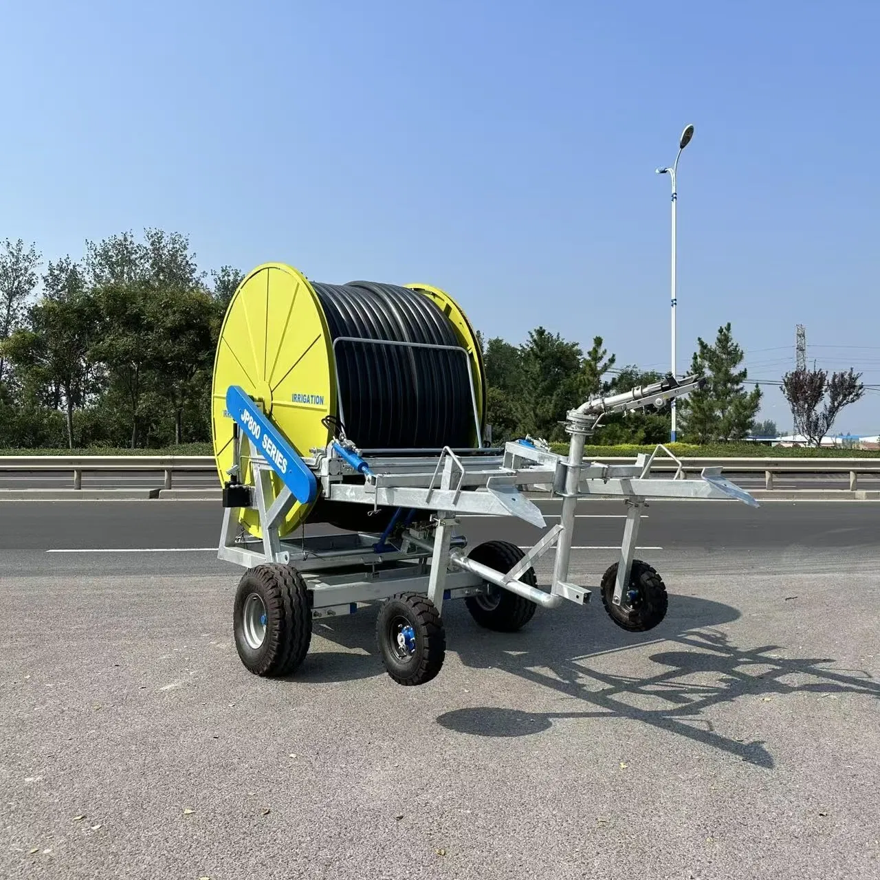 High-Performance Agricultural Traveling Rain Gun Farm Hose Reel Sprinkler Automatic Irrigation Machine Pressure Pipe or Pump Irrigator System