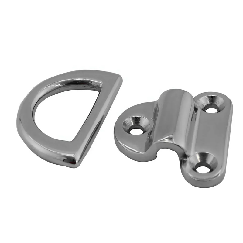 Folding Deck Pad Eye Tie Down Point Anchor Fixing Cleat Plate for Marine Yacht Boat Rvs