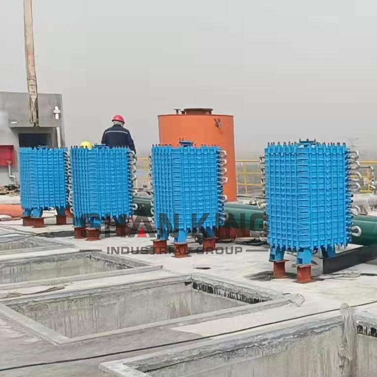 3000L 5000L Glass Lined Reactor 10 Square Flat Plate Condenser