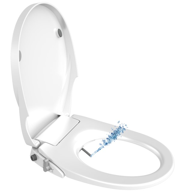 Factory Price Non Electric Toilet Seat Bidet Cover PP Material with Nozzles Combined Toilet and Bidet for Home