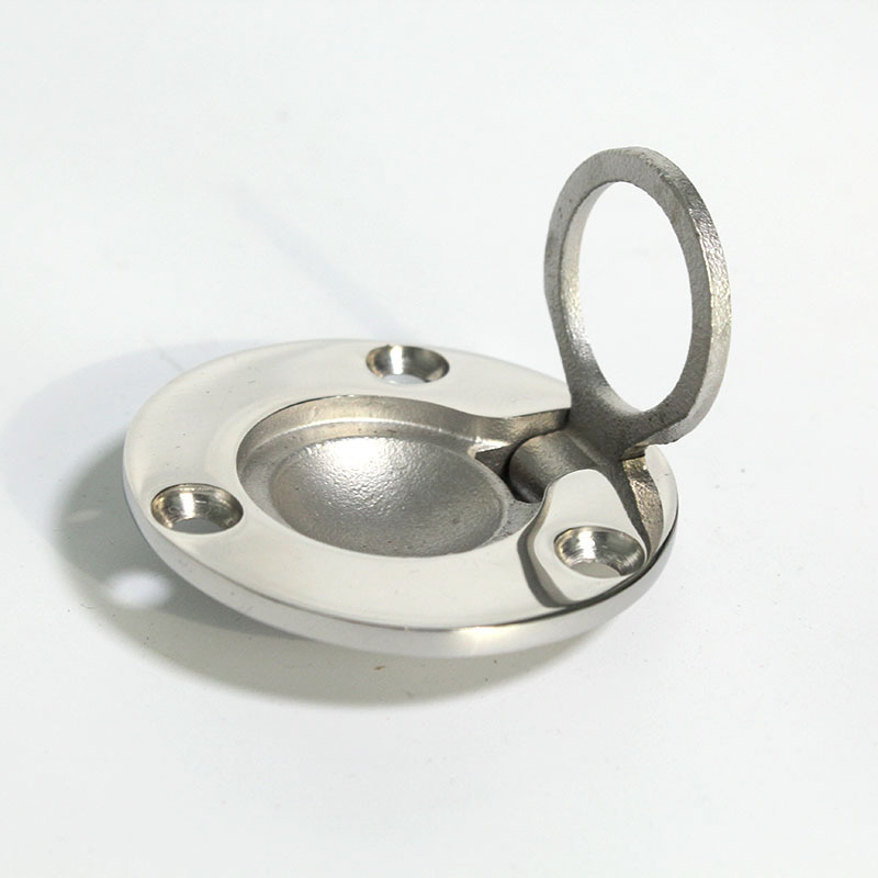 Flush Mount Lifting Ring Pull Handle for Stainless Steel 316 Hatch Latch Cabinet