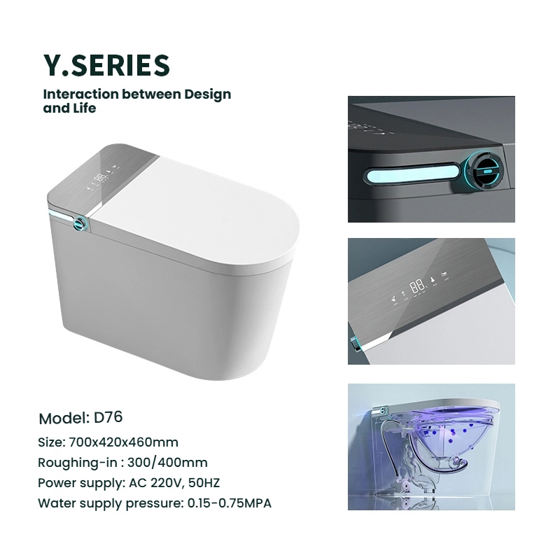 Tankless Bidet Intelligent Control LED Water Saving Smart Toilet