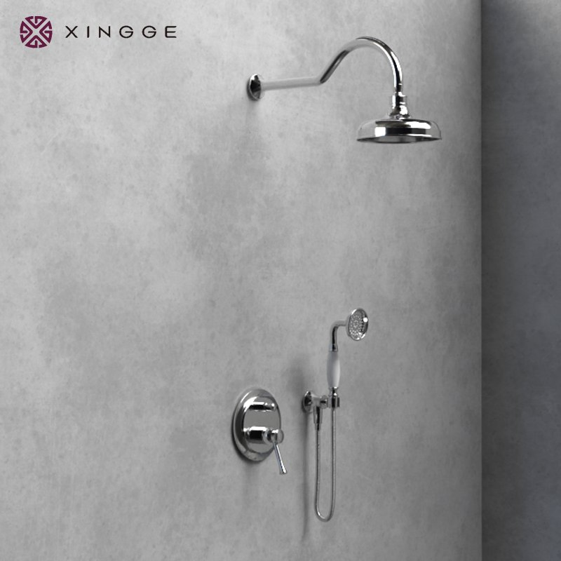 Made of China Accessories Concealed Shower Mixer Temperature Faucet Eulerbird Bronze Color Complete Rainfall System Bathroom Shower Set