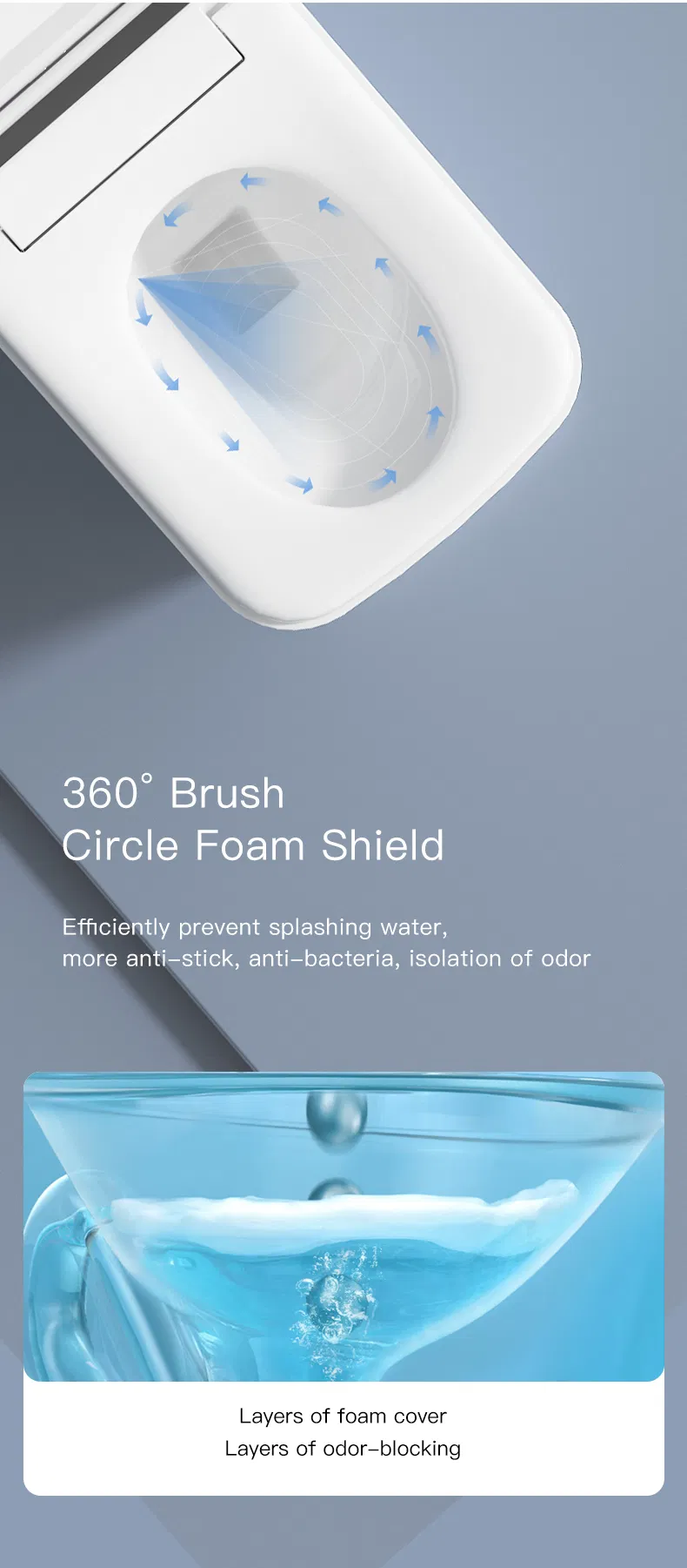 Wholesale Auto Flush Electric Wc Smart Toilet with Female Washing Temperature Adjust Foot Sensor Night Light for Luxury Hotel and Resort Projects