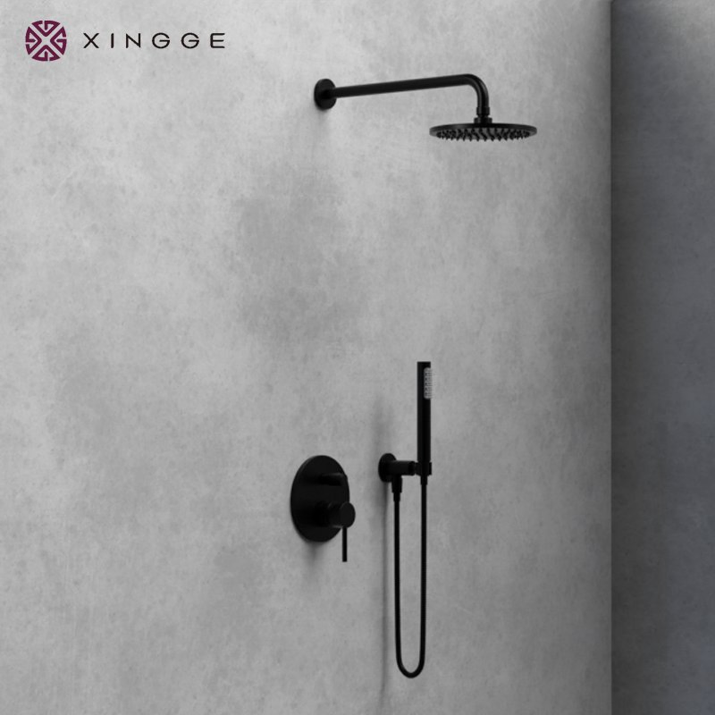 Sanitary Ware Faucet Factory Cupc Upc Stainless Steel Shower Set with Wall Mounted Shower Mixer Concealed Rainfall Bathroom Shower Set