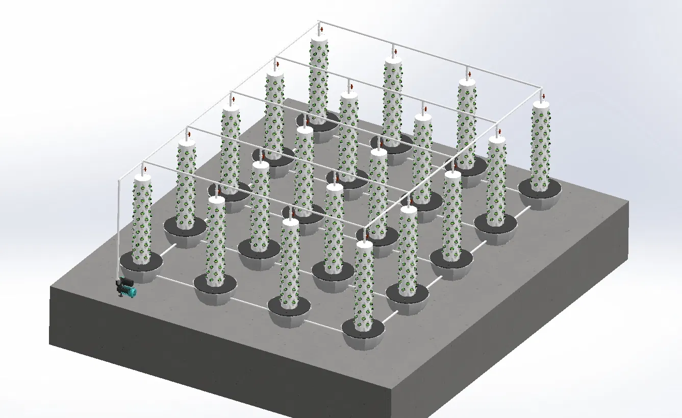 Agg Modern Vertical Hydroponic Wall Tower with Pump for Home Use Soilless Cultivation System Planter Garden Irrigation Eco-Friendly