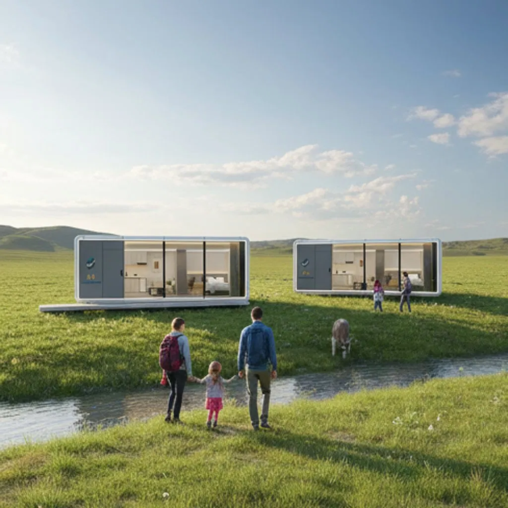 Stackable Container Capsule Apartment Building System for Urban Housing