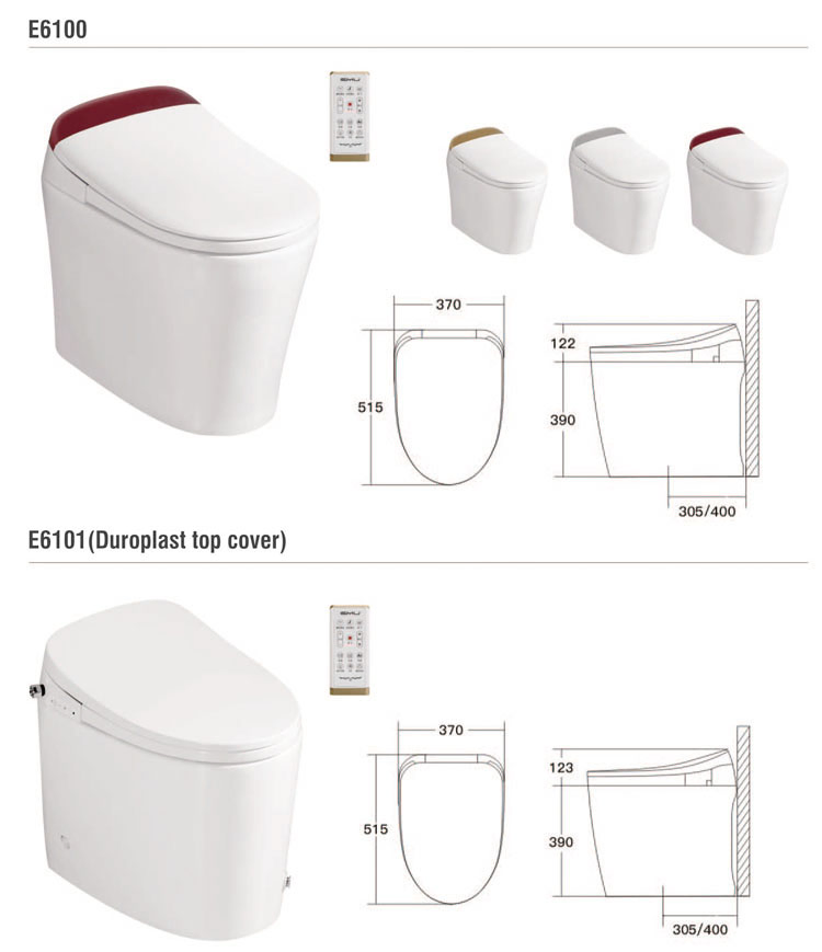 Urea Cover U Shape Electric Heated Smart Toilet Bidet Seat