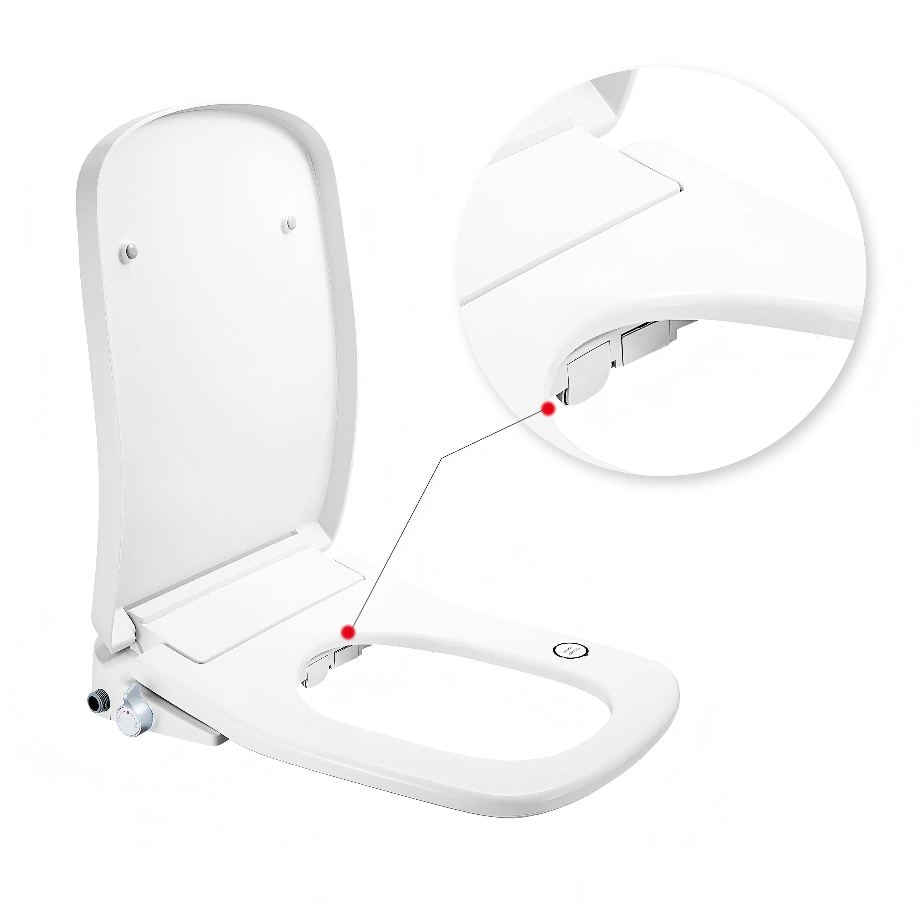 Mart Toilet Seat Electric Bidet Heated Toilet Cover Square Intelligent Toilet Lid Shower Toilet
