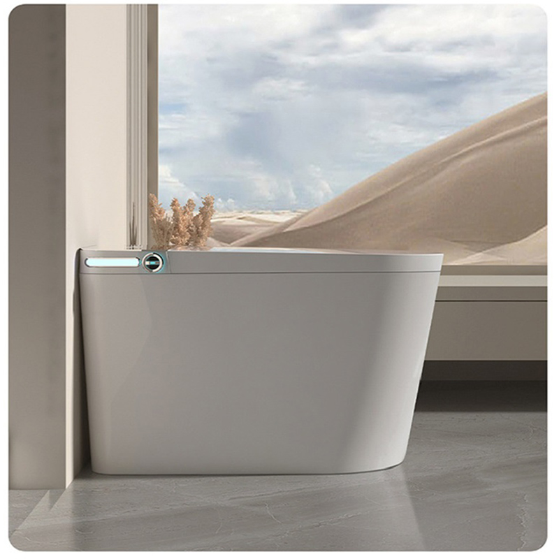 Touchless Operation Auto Flush Antibacterial Surface Night Light Smart Toilet