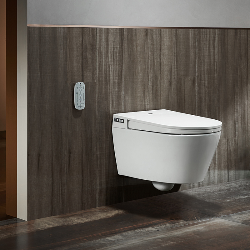 New Intelligent Smart Wall Hung Toilets Automatic Flush Multifunctional Toilet