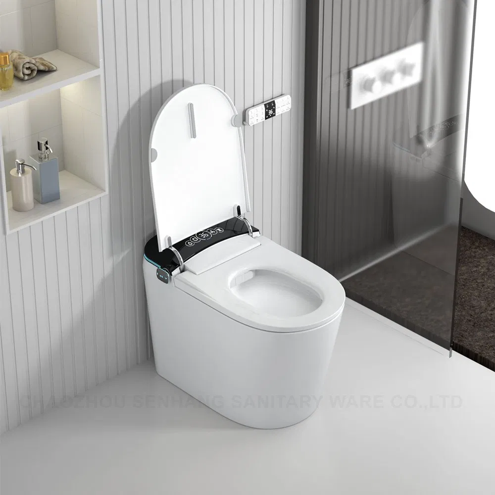 Sanitaryware Intelligent Bathroom Electric Automatic Flush Tankless Smart Toilet with Toilet Seat
