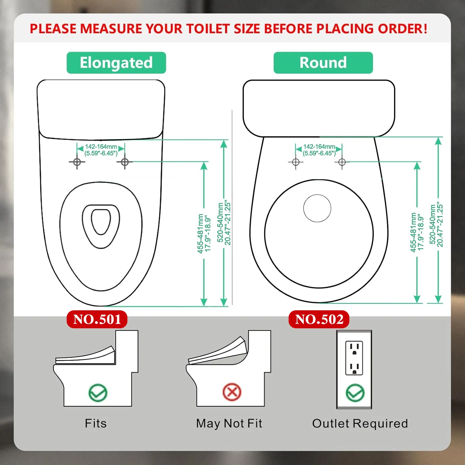 Product Size Chart
