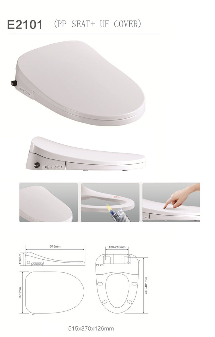 Electric Toilet Sanitary Ware Heated Bidet Seat
