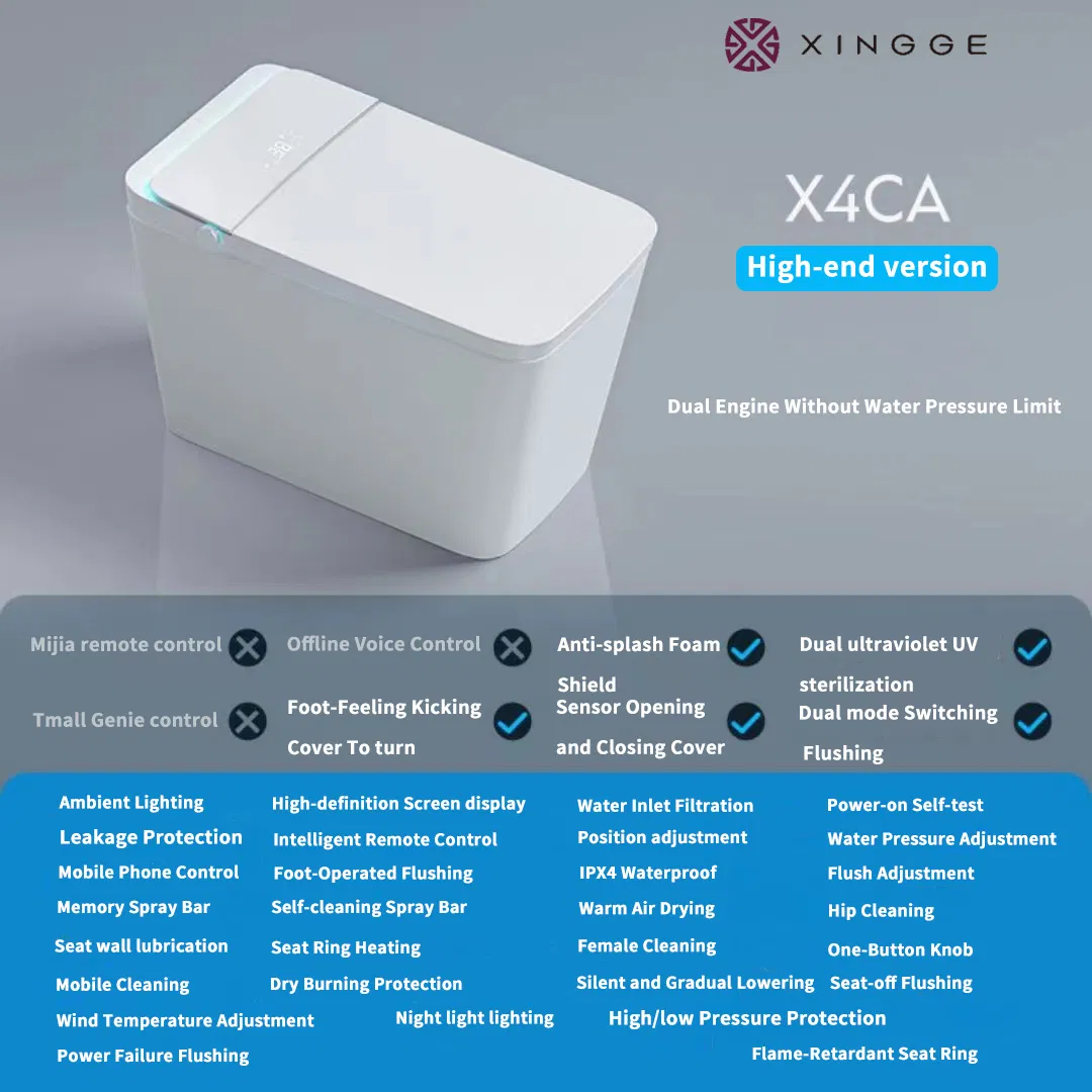 Luxury Smart Toilet with Remote Control for Modern Bathrooms