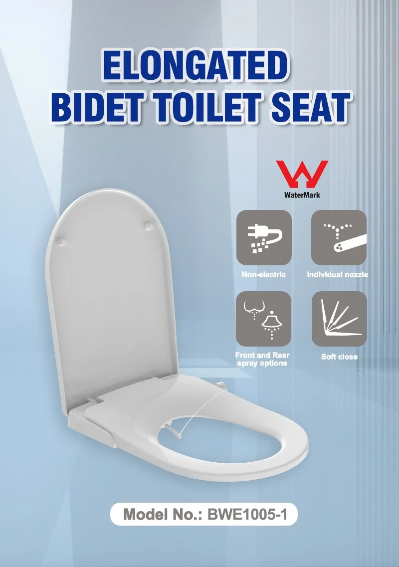 D-Shaped Bidet Seat