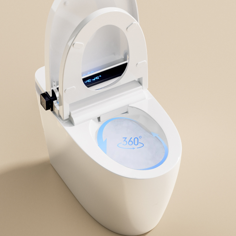 Multifunction Smart Cover with Dual Nozzles (Bidet &amp; Feminine Wash) and Air Dryer