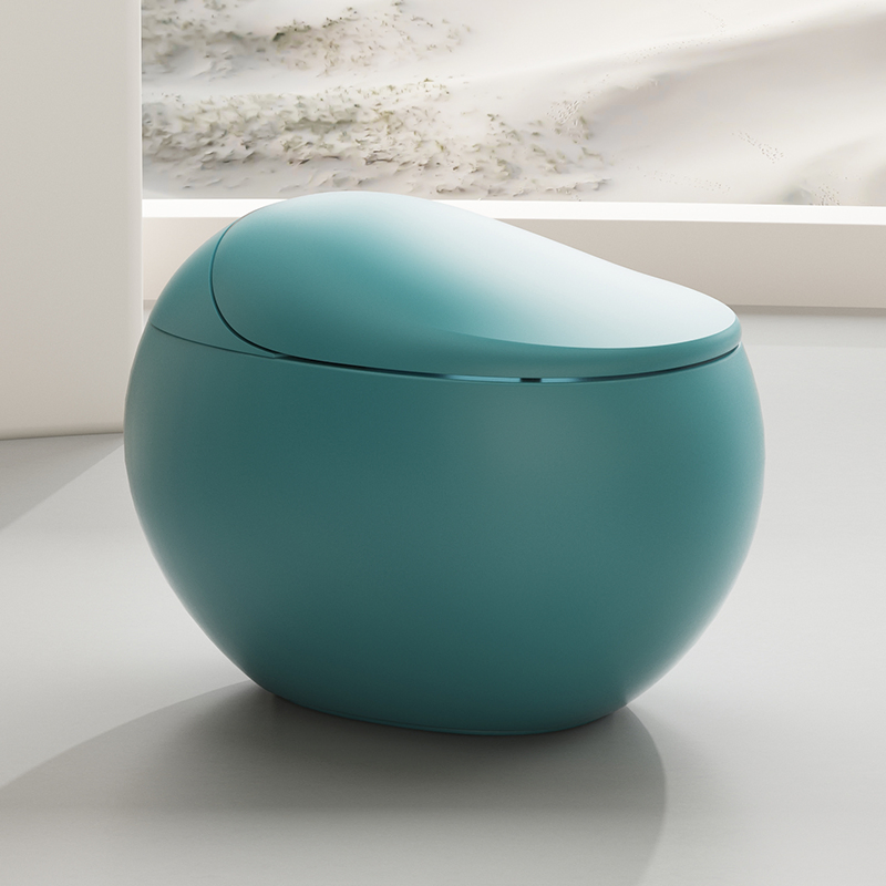 High Quality Egg Shape Multi Colored Smart Toilet Electric Auto Washing Seat Heating Integrated Tankless Wc Intelligent Toilet