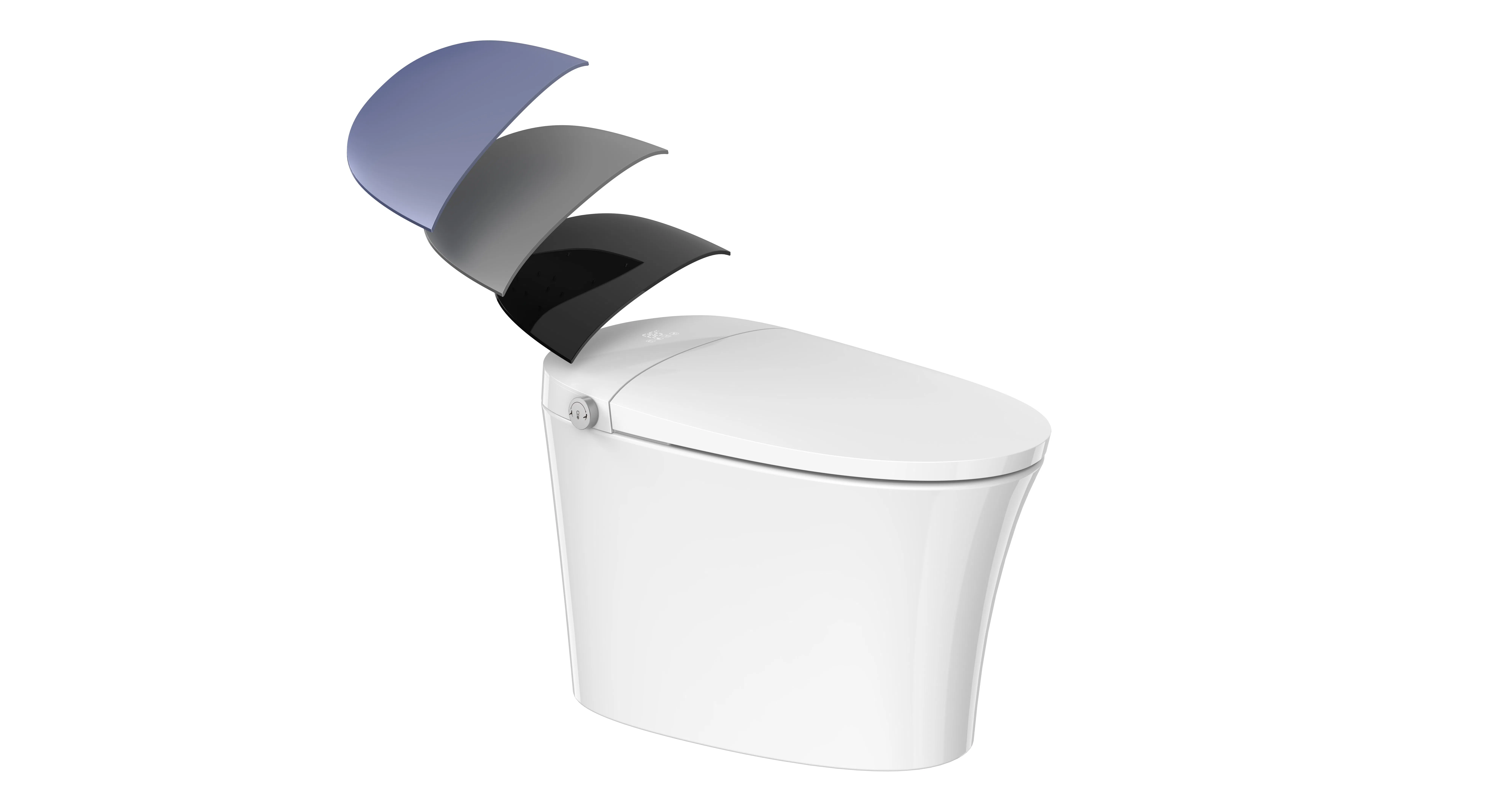 Ta-X562df Tejjer Luxury Electric Auto Flush Auto Open One Piece Ceramic Wc Intelligent Smart Bidet Toilet