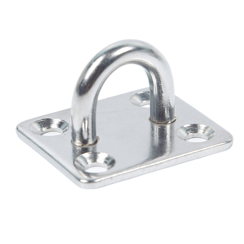 304 Marine Grade Square Eye Plate 5mm Stainless Steel Fixed Pad for Boats