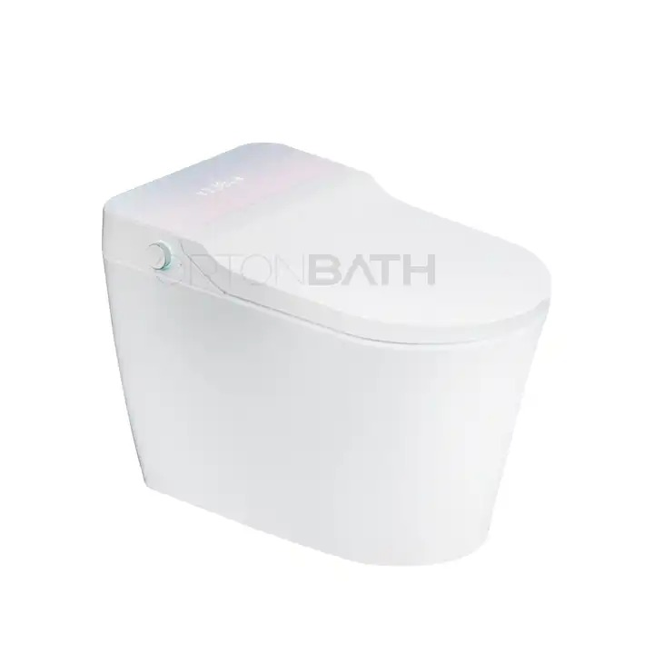 Ortonbaths Inodoro Inteligente Modern Toilet Bidet Combo with Bidet Built in Foot Sensing Auto Flush Remote Control Warm Water Smart Toilet