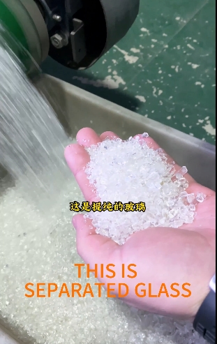 Color Sorting System for Solar Panel Recycling Glass, Silicon Wafers Metallic Wires