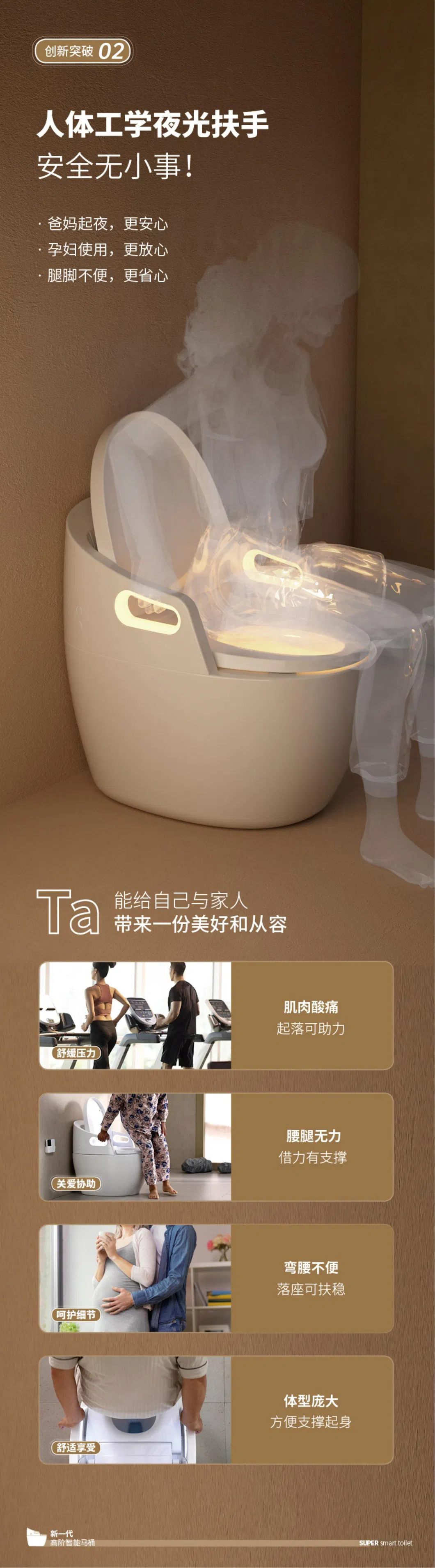 Smart Toilet Side View