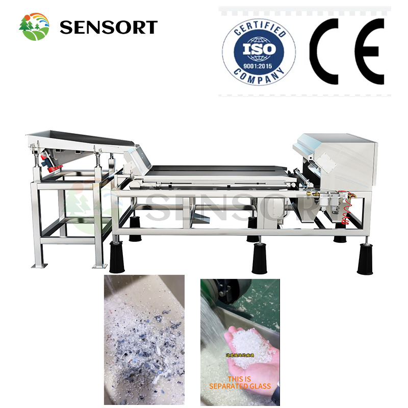 Solar Panel Recycling Machine Crushing Optical Color Sorting System