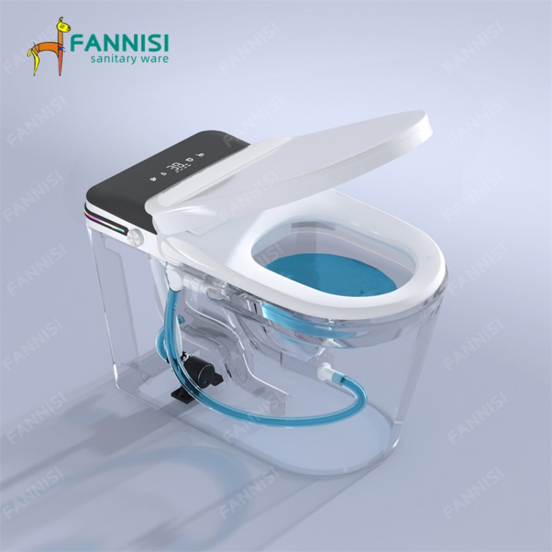 Floor Mounted Wc Intelligent One Piece Electric Automatic Flush Tankless Smart Toilet