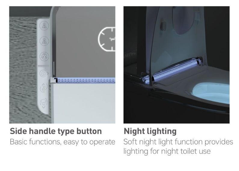 European Style CE Certification Floor Standing Auto Flushing Induction Sensor Flip Smart Toilet