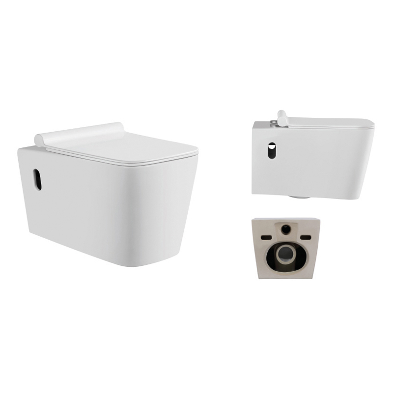 Sanitary Ware Bathroom Rimless Water-saving Wall-mounted Toilet