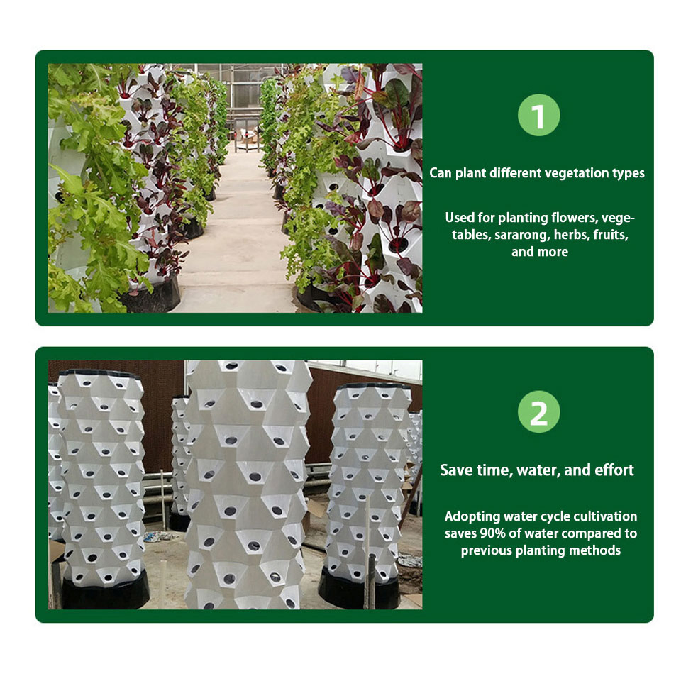 5/7/9 Layers Customized Vertical Hydroponics Tower