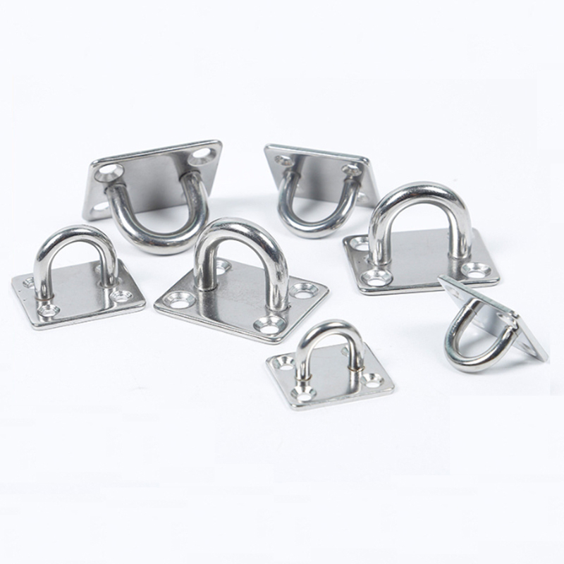 304 Marine Grade Square Eye Plate 5mm Stainless Steel Fixed Pad for Boats