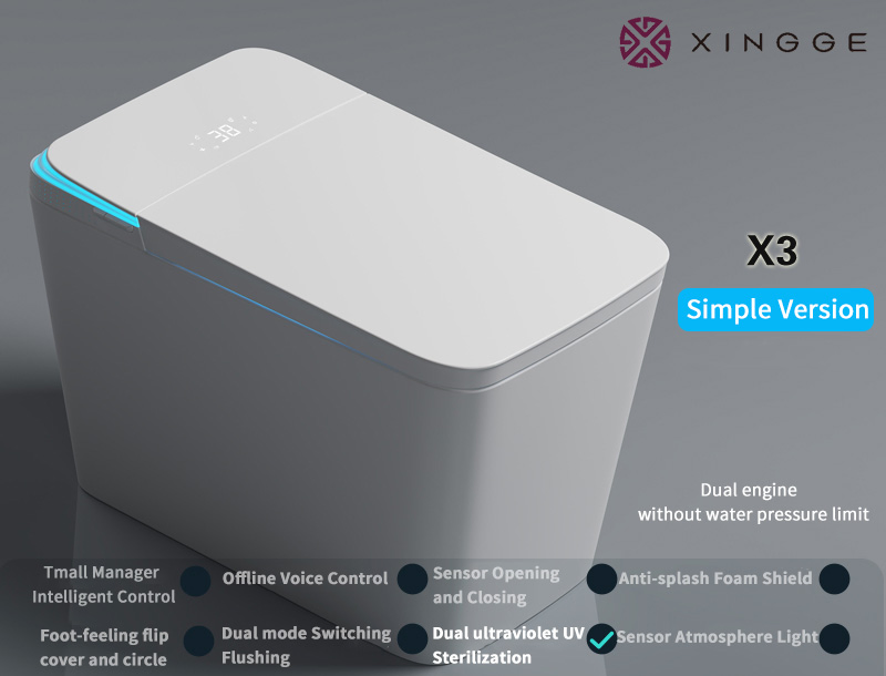 Made of China New Products Good Quality Smart Toilet Unique Colour Intelligent Bathroom Luxury Sanitary Ware Smart Intelligent Toilet