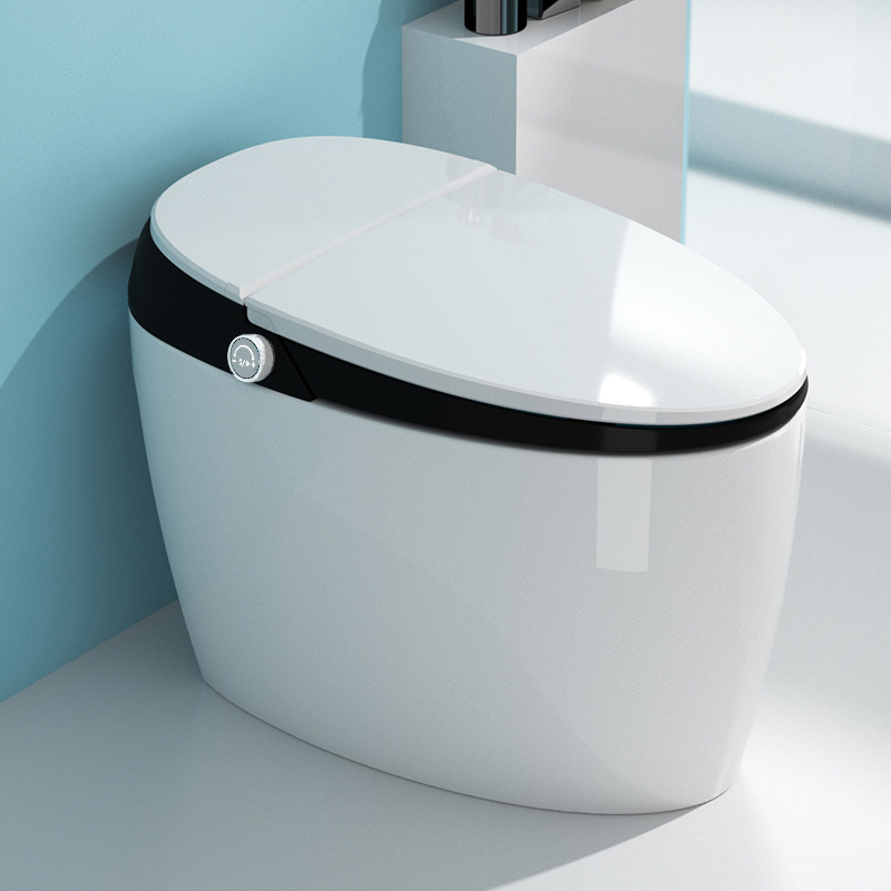 Smart Toilet with Advanced Bidet Function Self Cleaning Nozzle and Warm Air Dryer