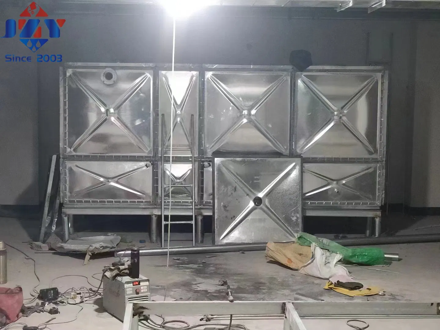 Fully Bolted Galvanized Water Tank Modular Assembly Zero Penetration Commitment