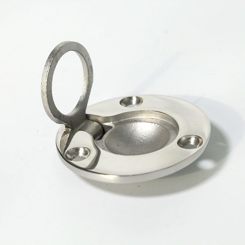 Flush Mount Lifting Ring Pull Handle for Stainless Steel 316 Hatch Latch Cabinet