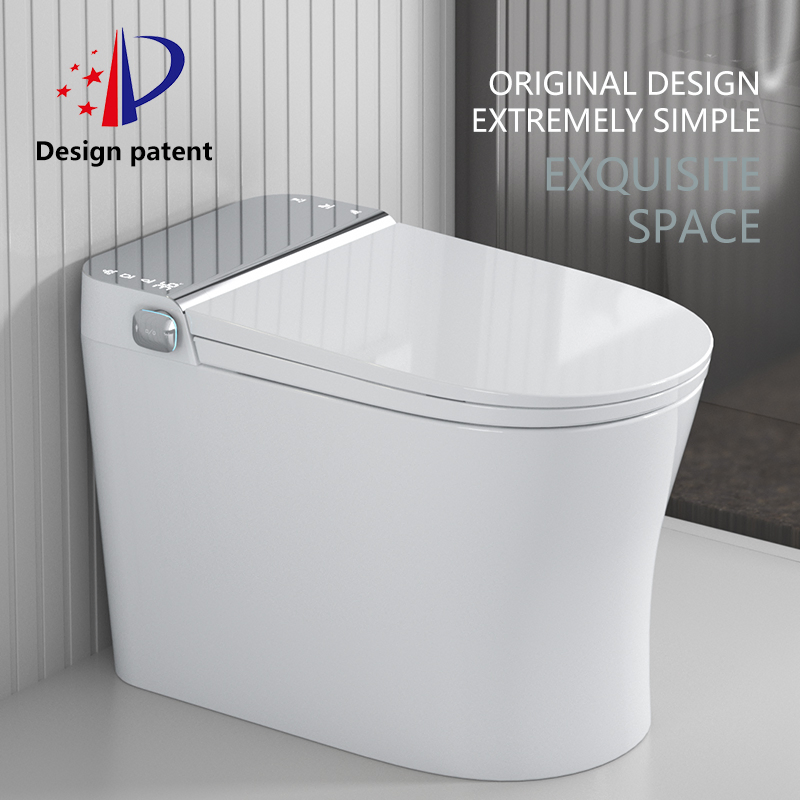 Auto Sensor Flush Ceramics Open Electric Bathroom One Piece Intelligent Wc Commode Toilet Bowl Automatic Smart Toilet with Bidet