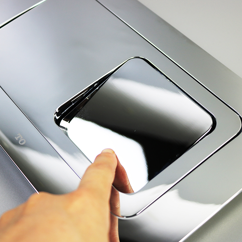 Concealed toilet cistern panel singal push button Stainless Steel flush plate