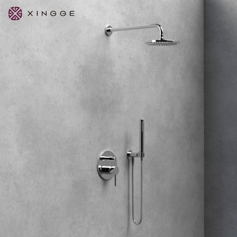 Sanitary Ware Faucet Factory Cupc Upc Stainless Steel Shower Set with Wall Mounted Shower Mixer Concealed Rainfall Bathroom Shower Set